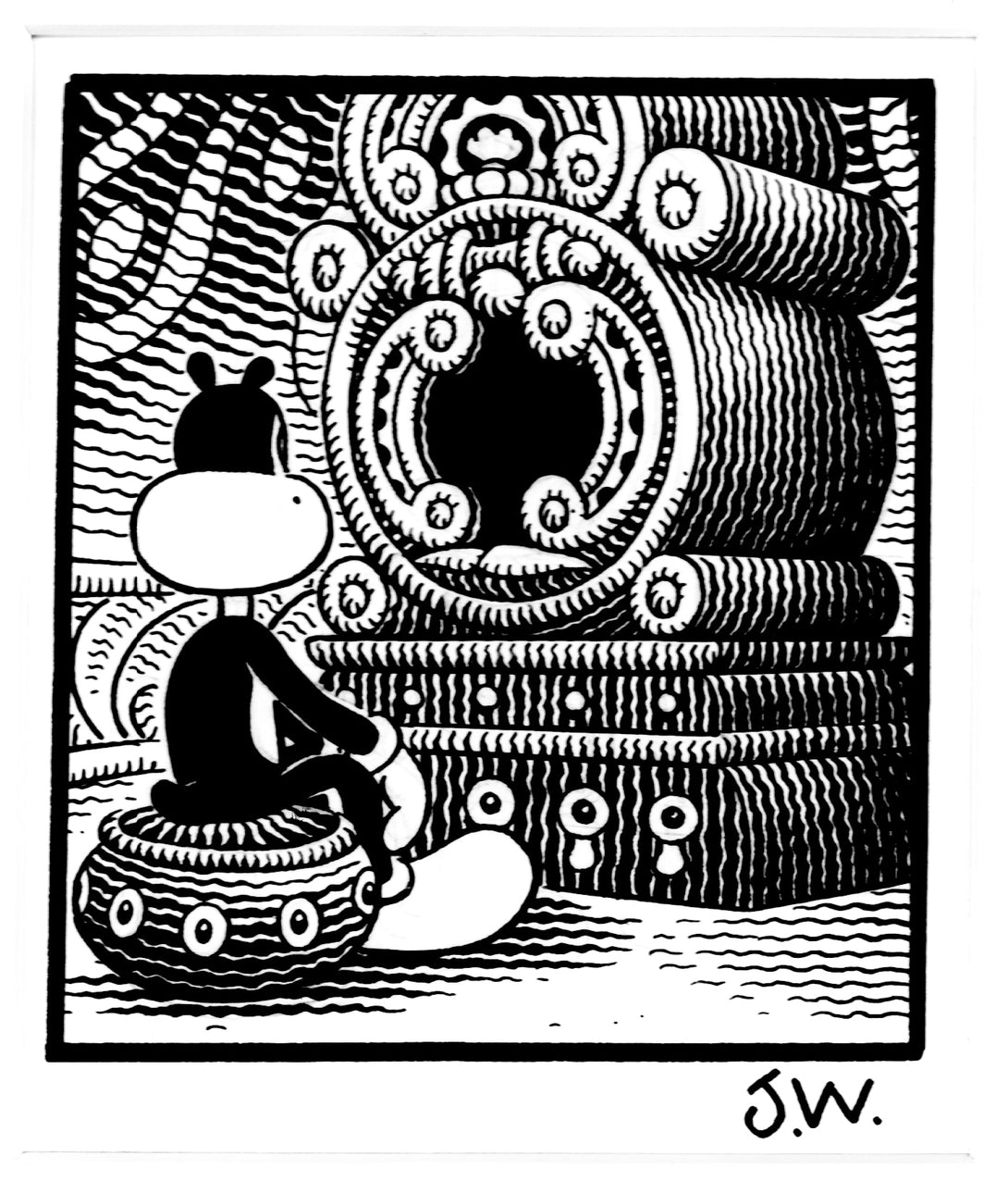 Original art: drawing from QUACKY