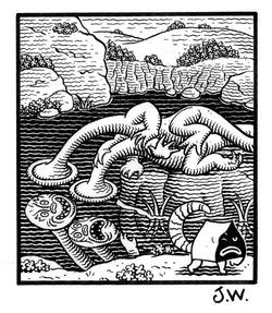 Original drawing for Pupshaw Furioso: The Truth Never Hurt Anybody