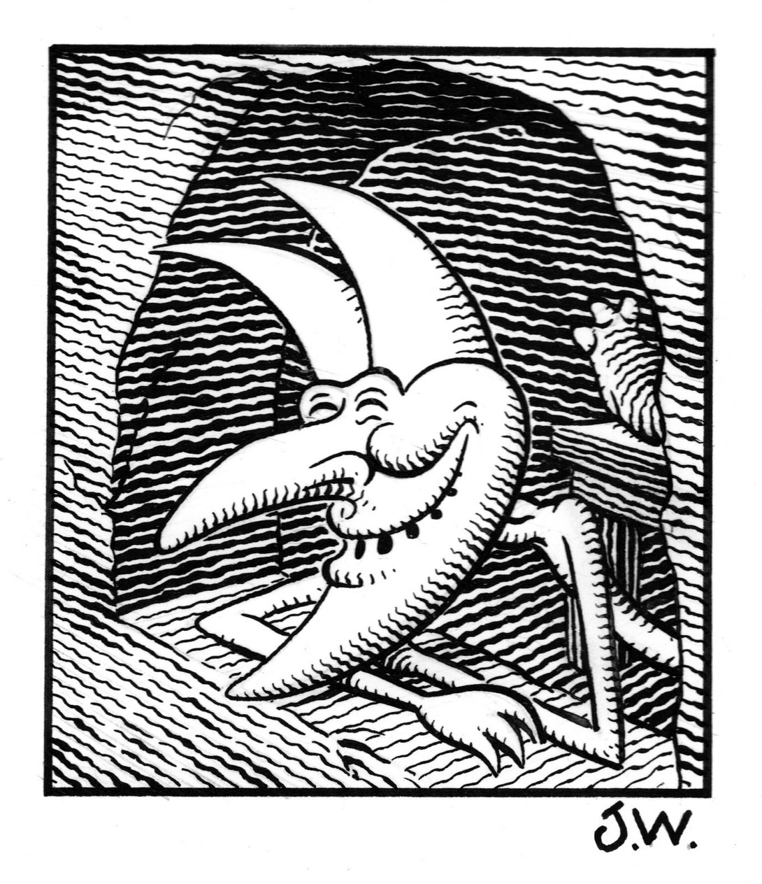 Original art: drawing from Quacky