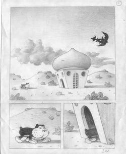 Pencil for FRANK'S HIGH HORSE page one