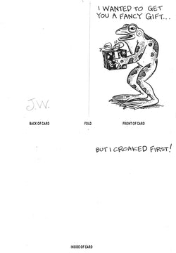 zHand-drawn all-purpose greeting card.