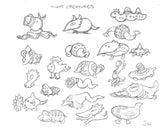 zNight Creatures sketches folio